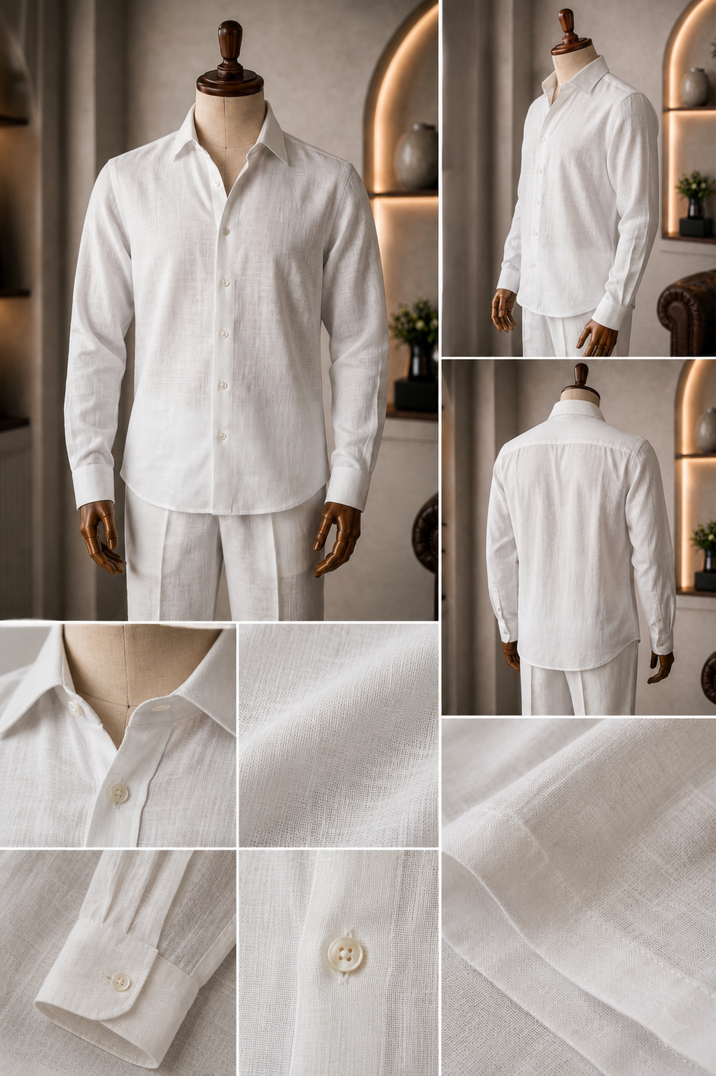 Fine-crafted Top & Bottom Set Of Linen, Luxury And Style