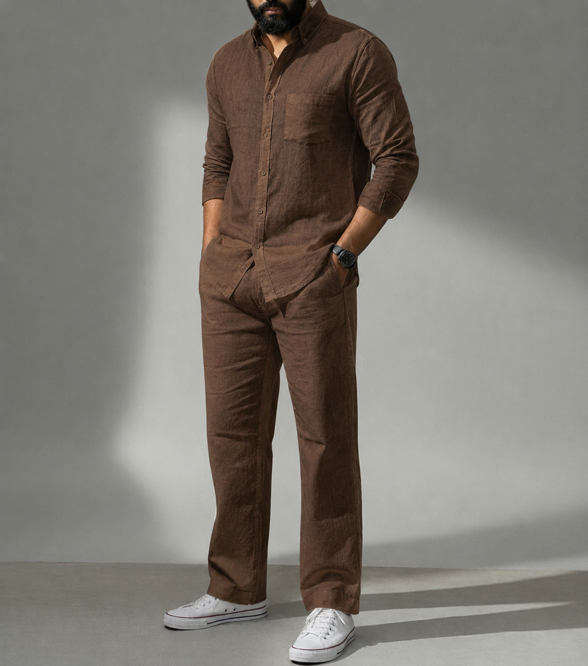 Coastal Top & Bottom Set Of Linen, Luxury And Style