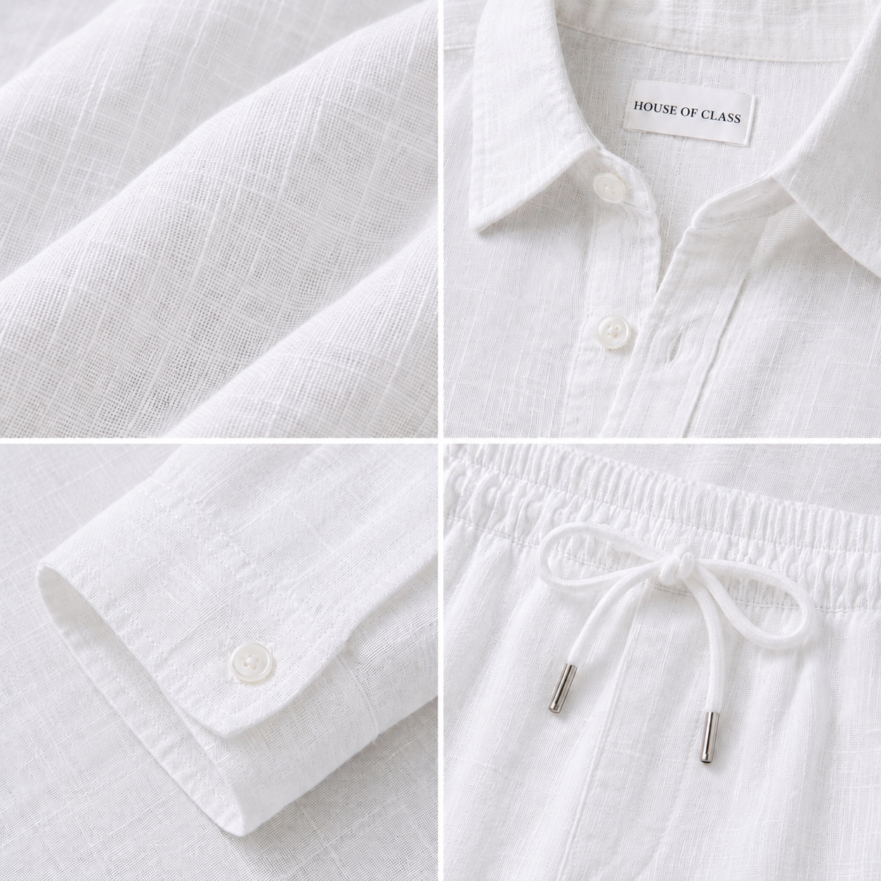 Elite Class Top & Bottom Set Of Linen, Luxury And Style
