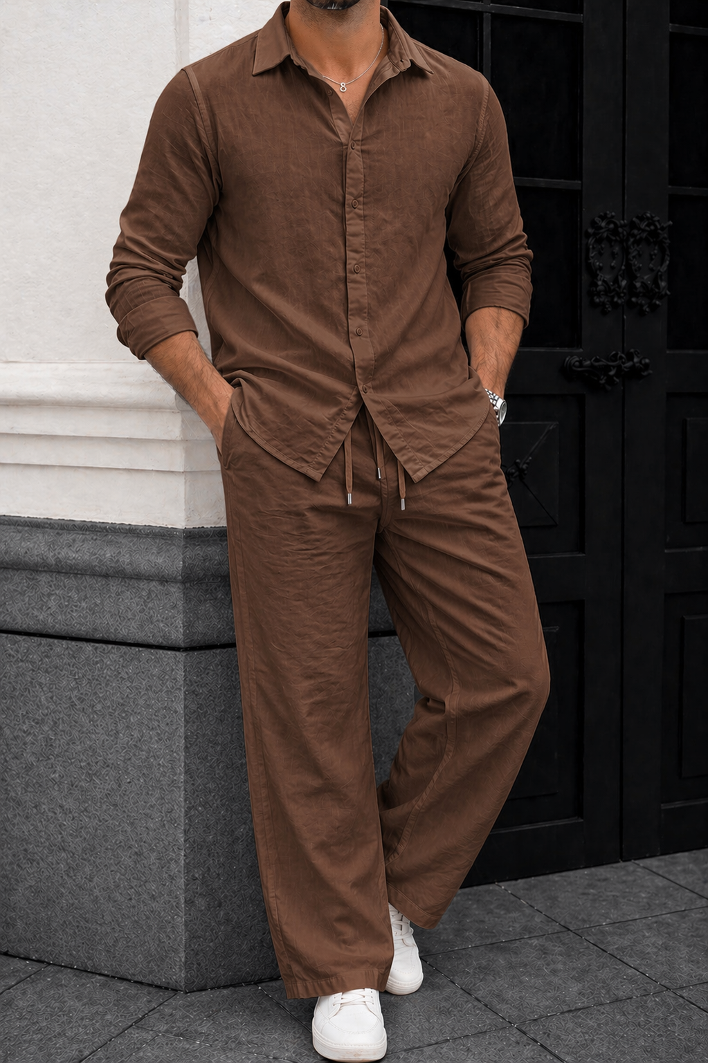 Avior Top & Bottom Set Of Linen, Luxury And Style