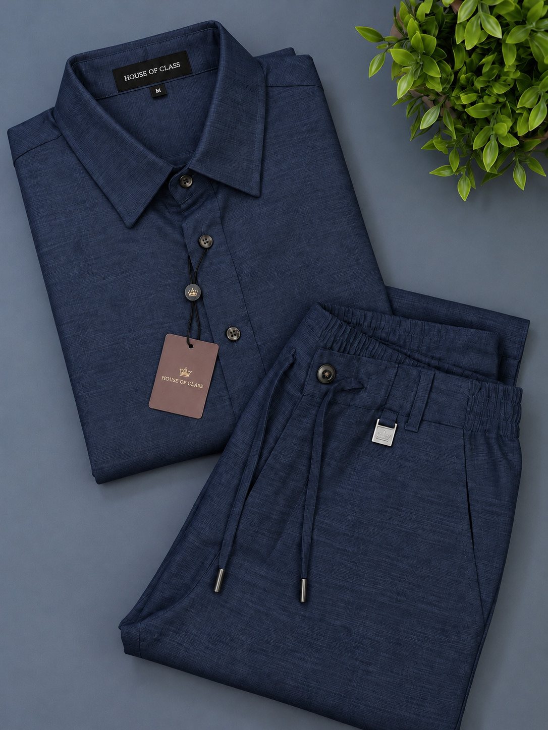 Noir Royale Top & Bottom Set Of Linen, Luxury And Style