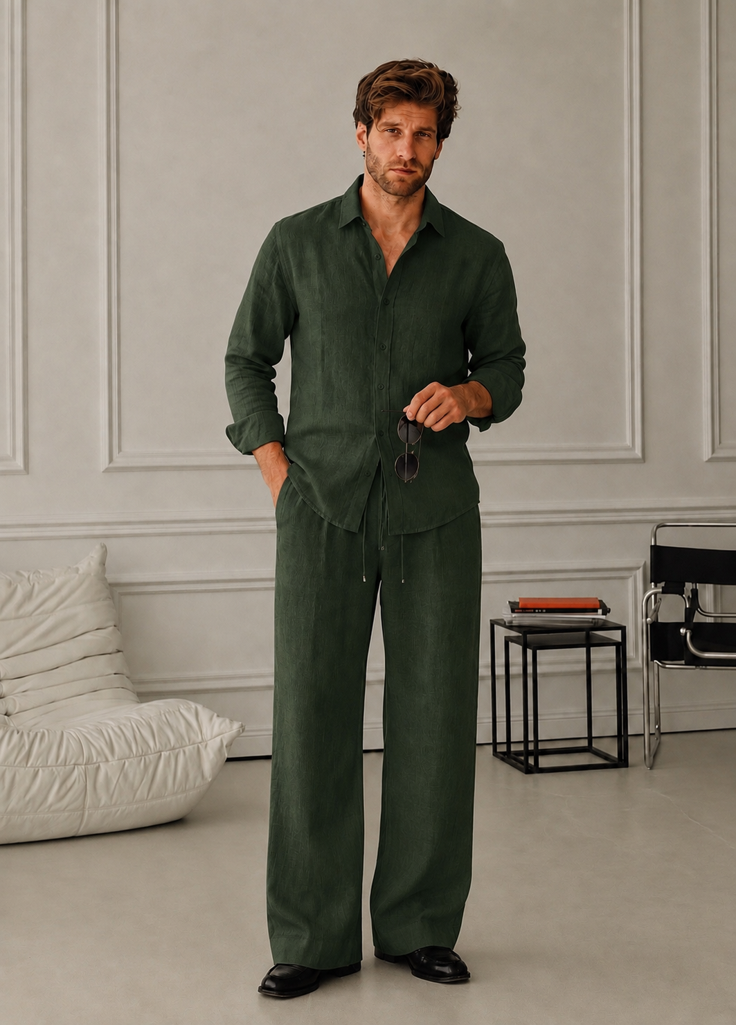 Bare Breeze Top & Bottom Set Of Linen, Luxury And Style