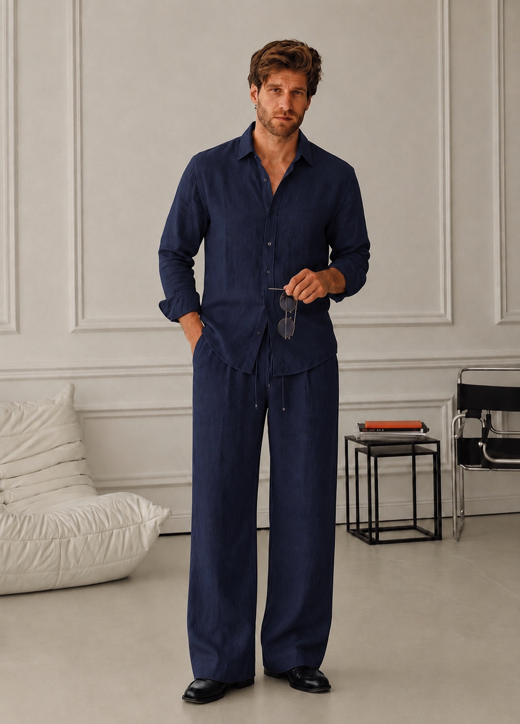Bare Breeze Top & Bottom Set Of Linen, Luxury And Style