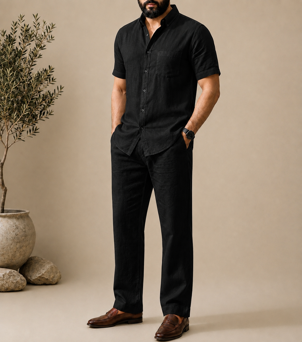 Bare Breeze Top & Bottom Set Of Linen, Luxury And Style