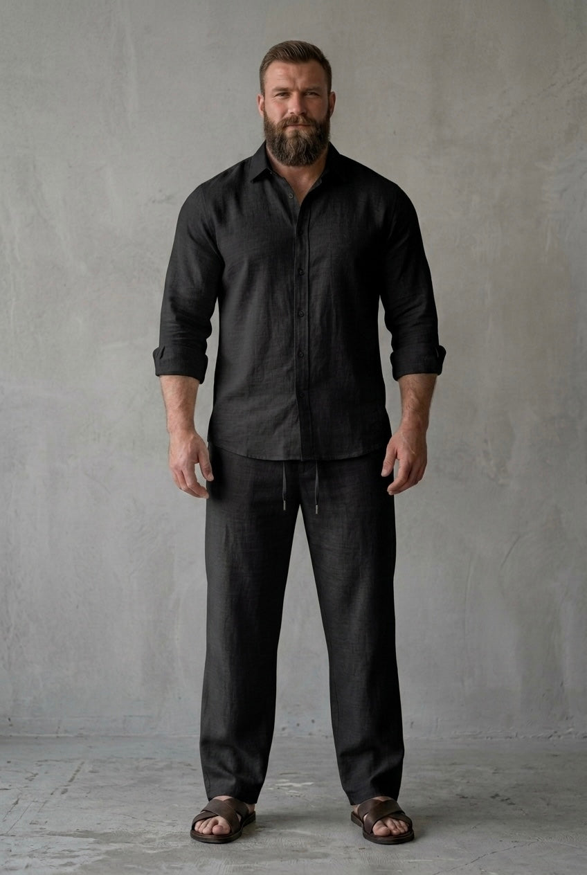Breeze Top & Bottom Set Of Linen, Luxury And Style