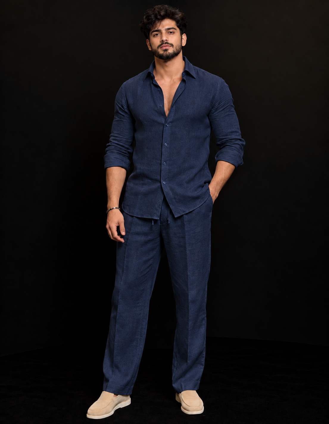 Comfort Top & Bottom Set Of Linen, Luxury And Style