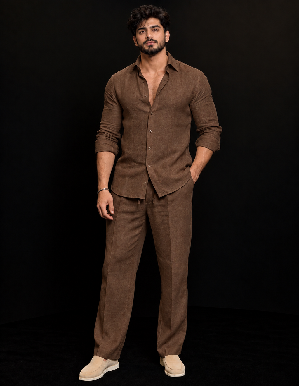 Comfort Top & Bottom Set Of Linen, Luxury And Style