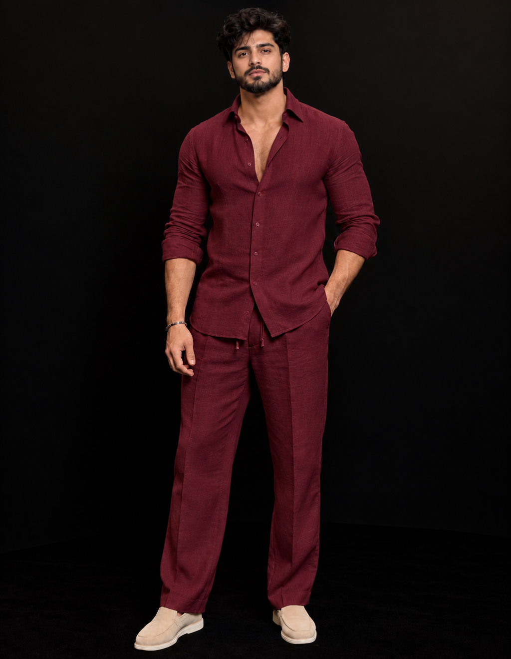 Comfort Top & Bottom Set Of Linen, Luxury And Style