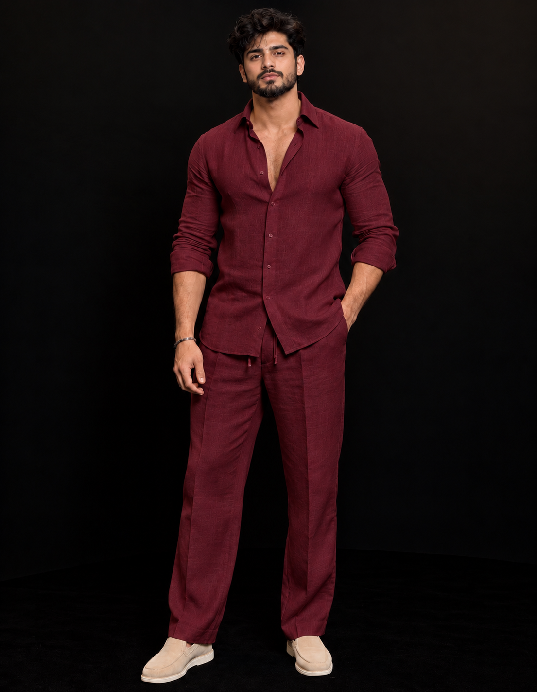 Comfort Top & Bottom Set Of Linen, Luxury And Style