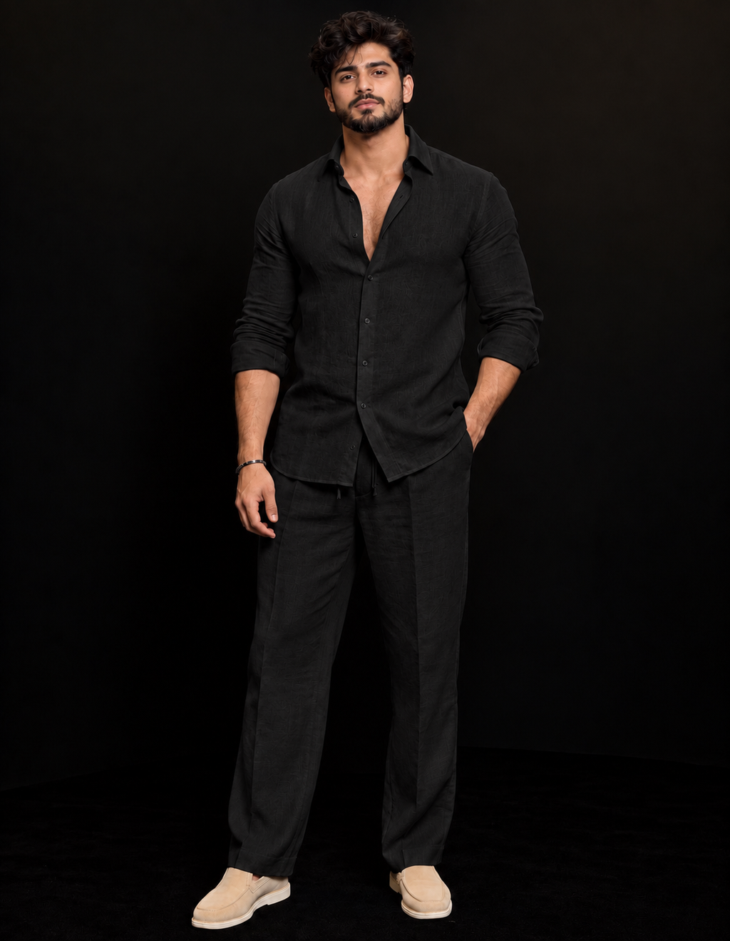 Comfort Top & Bottom Set Of Linen, Luxury And Style