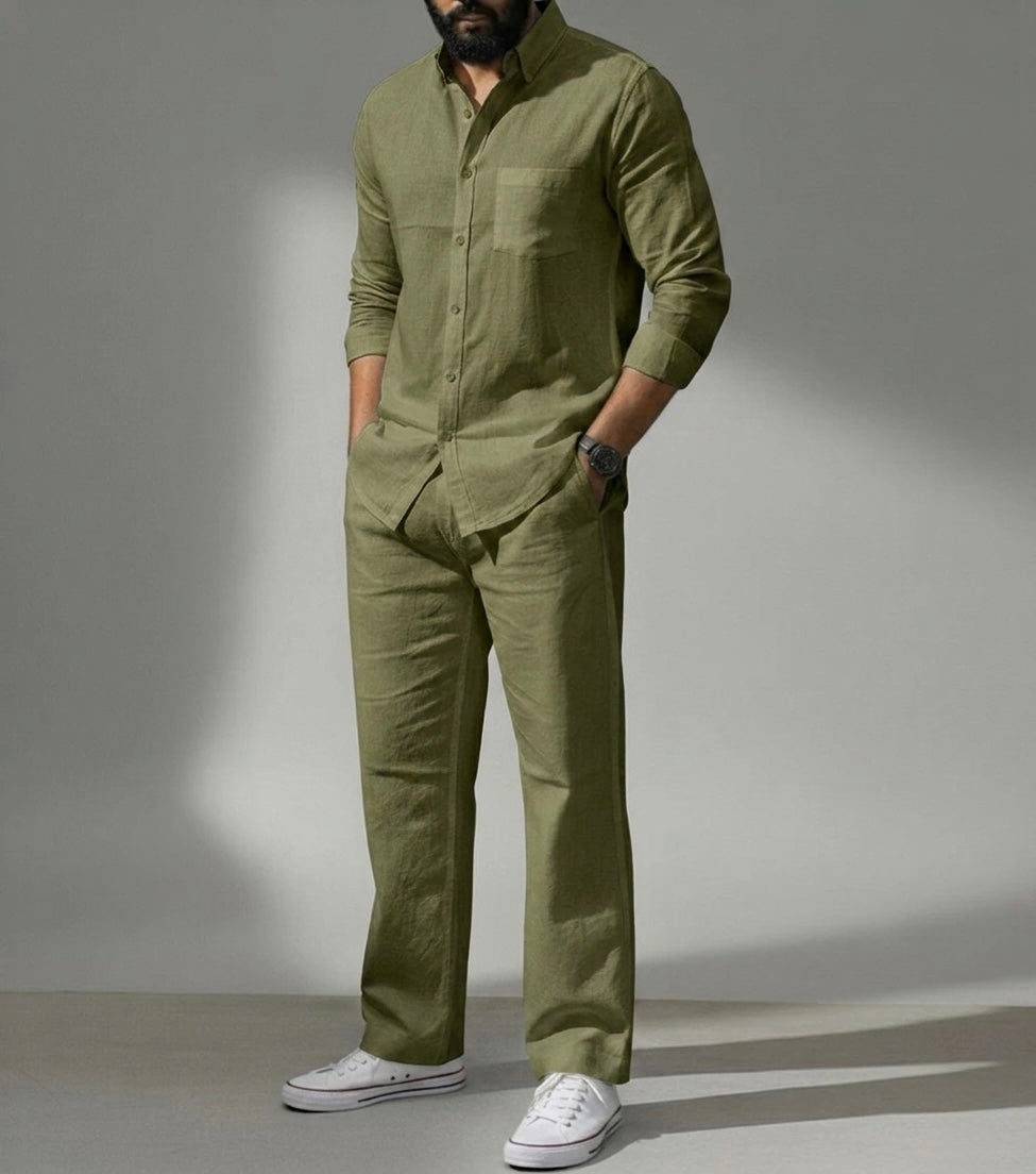 Essence Top & Bottom Set Of Linen, Luxury And Style
