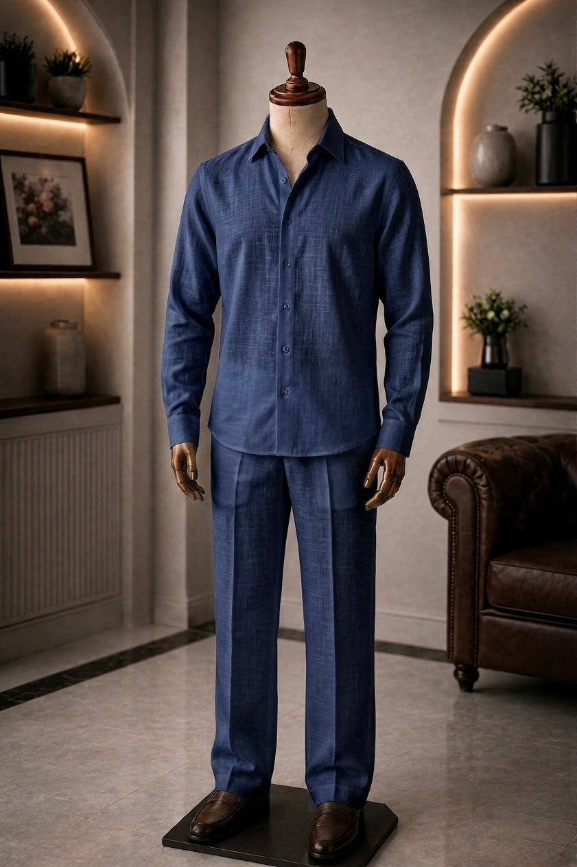 Fine-crafted Top & Bottom Set Of Linen, Luxury And Style