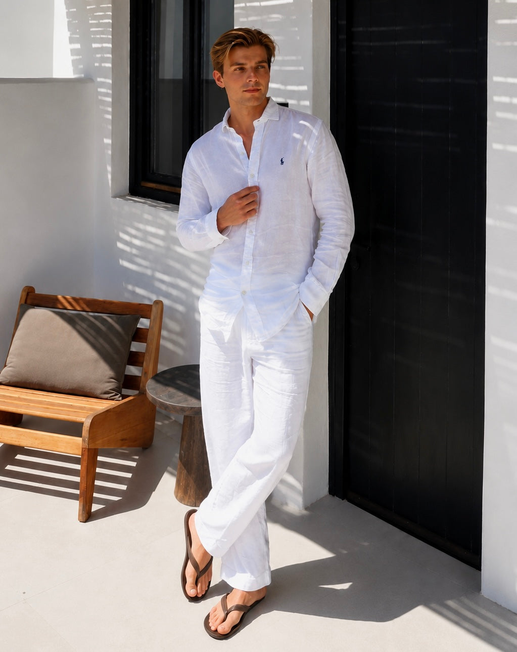 Serene Top & Bottom Set Of Linen, Luxury And Style