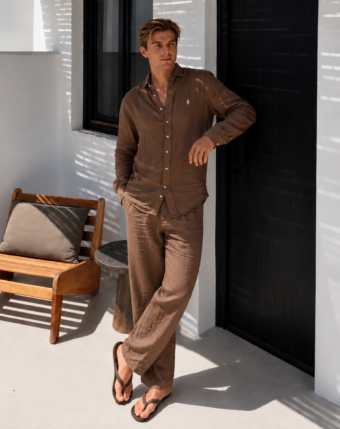 Serene Top & Bottom Set Of Linen, Luxury And Style