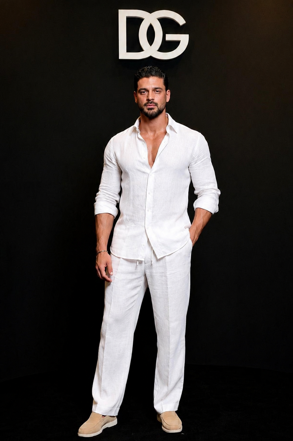 Amalfi Top & Bottom Set Of Linen, Luxury And Style