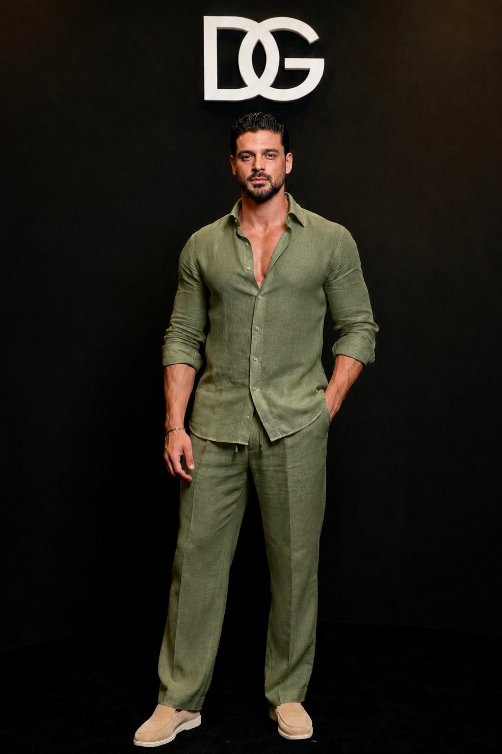 Amalfi Top & Bottom Set Of Linen, Luxury And Style