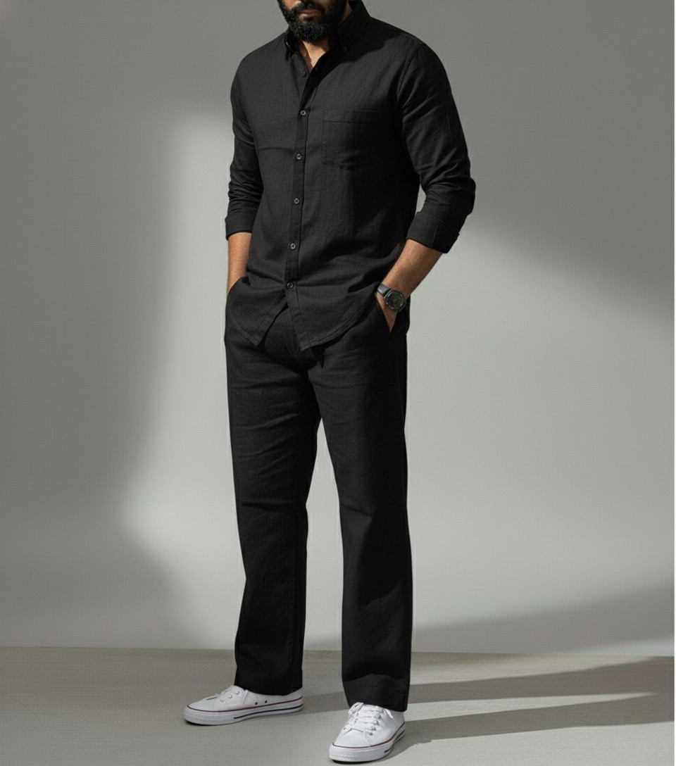 Essence Top & Bottom Set Of Linen, Luxury And Style