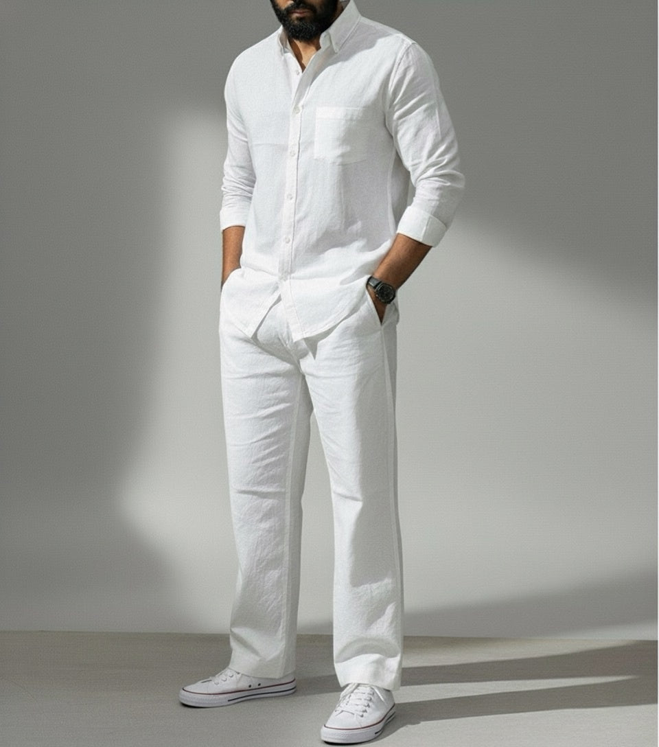 Essence Top & Bottom Set Of Linen, Luxury And Style