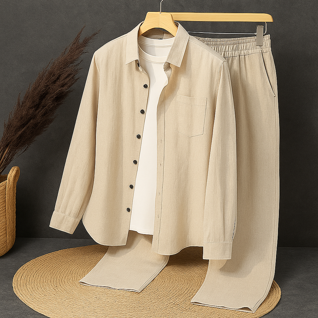 Noir Top & Bottom Set Of Linen, Luxury And Style