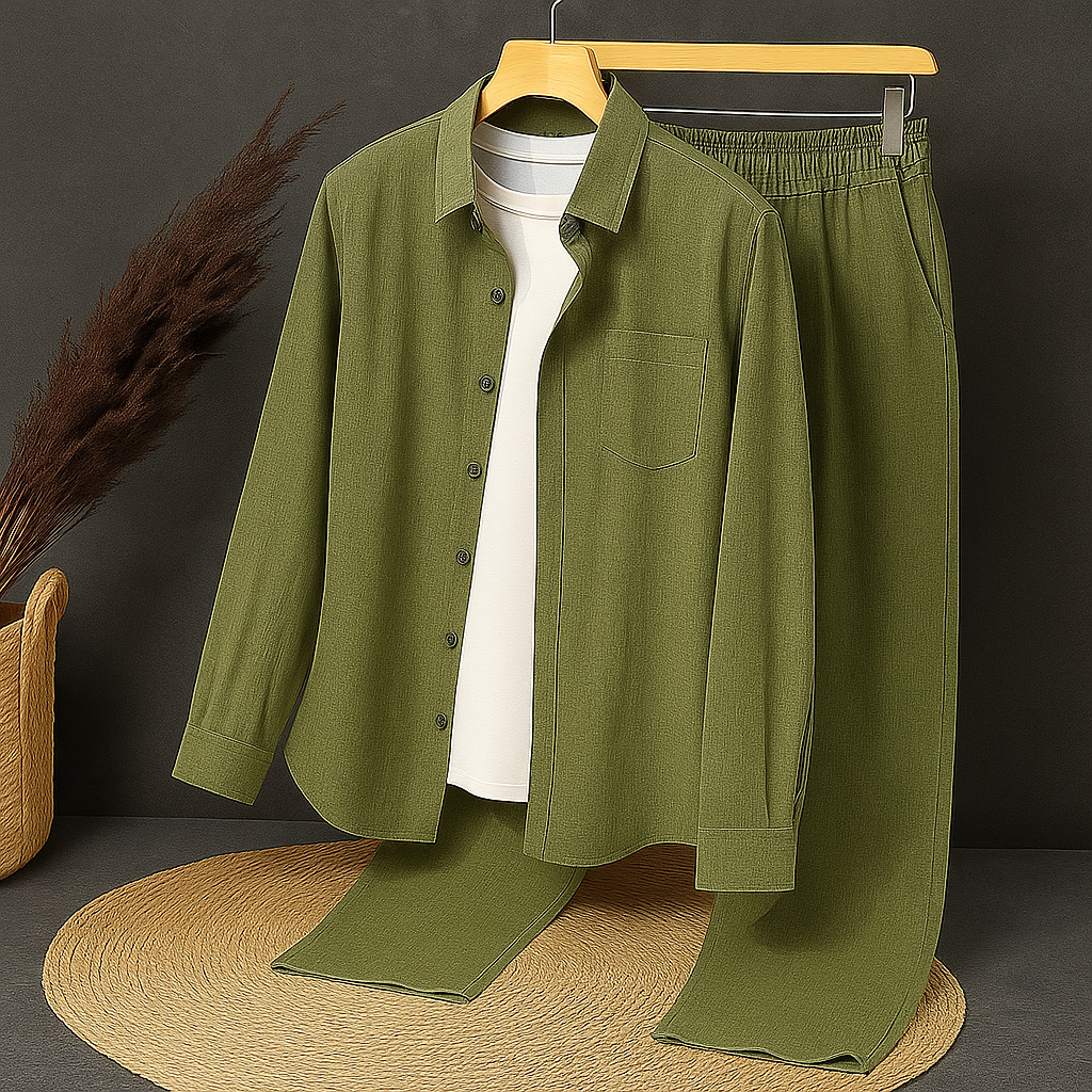 Noir Top & Bottom Set Of Linen, Luxury And Style