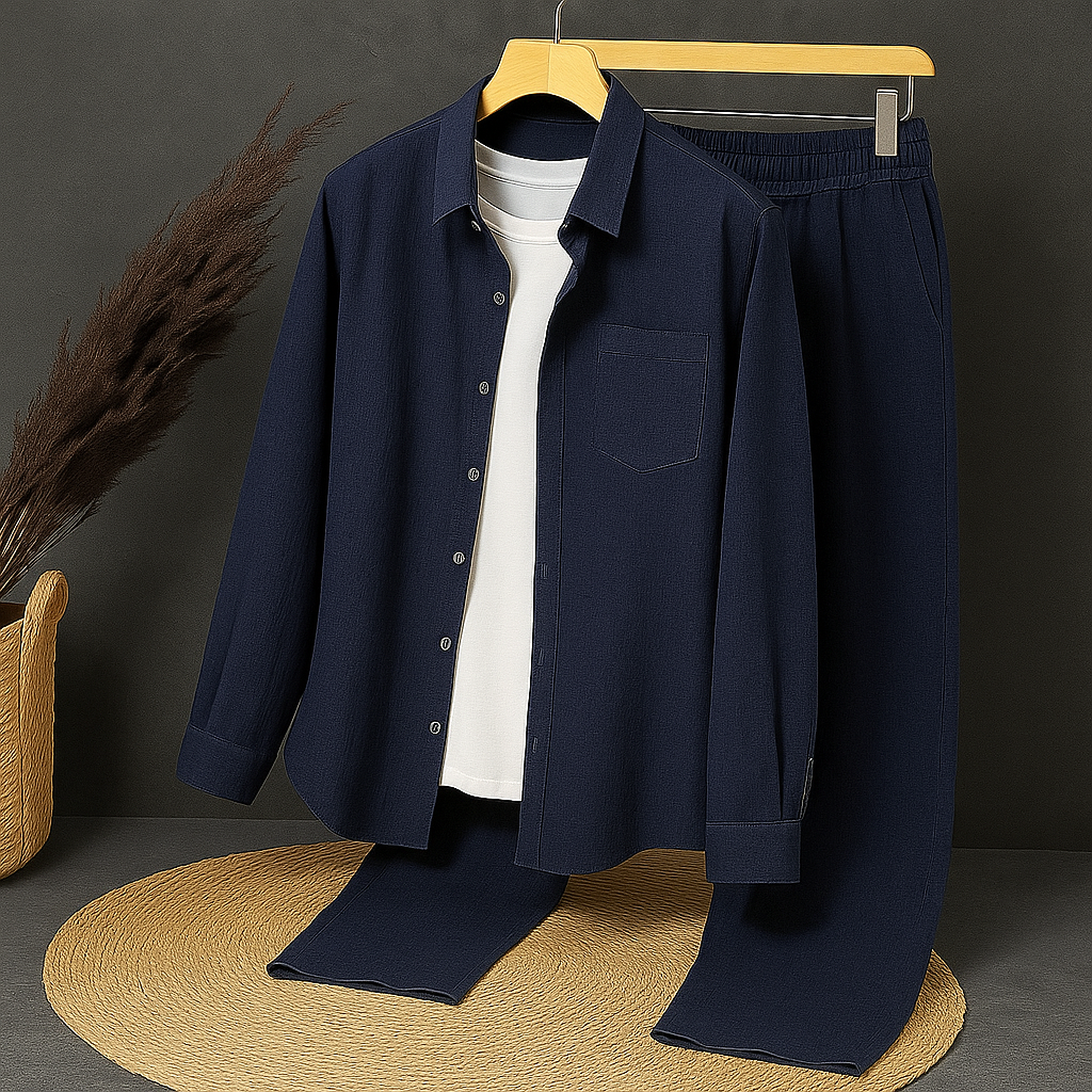 Noir Top & Bottom Set Of Linen, Luxury And Style