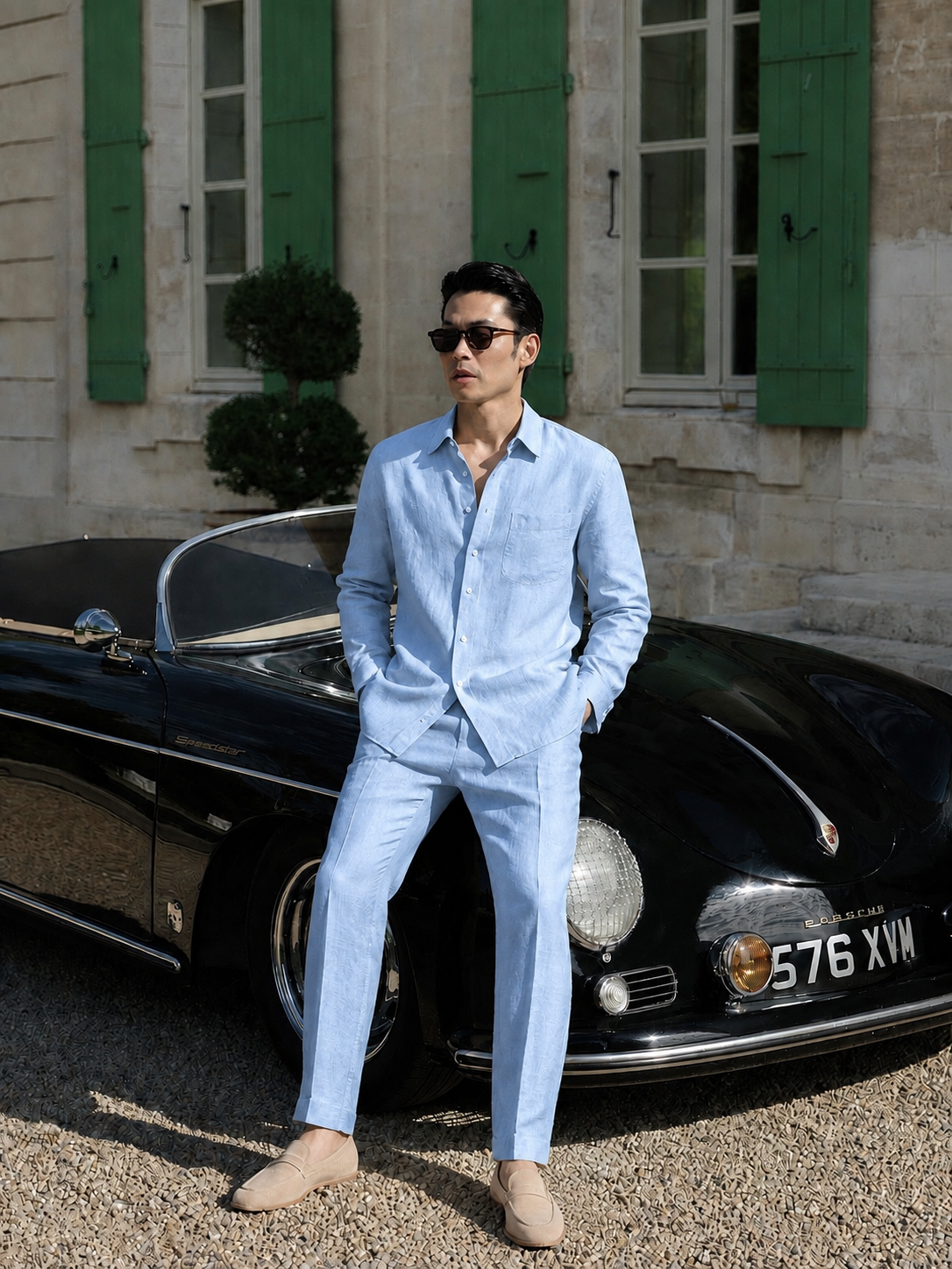 Fine-crafted Top & Bottom Set Of Linen, Luxury And Style