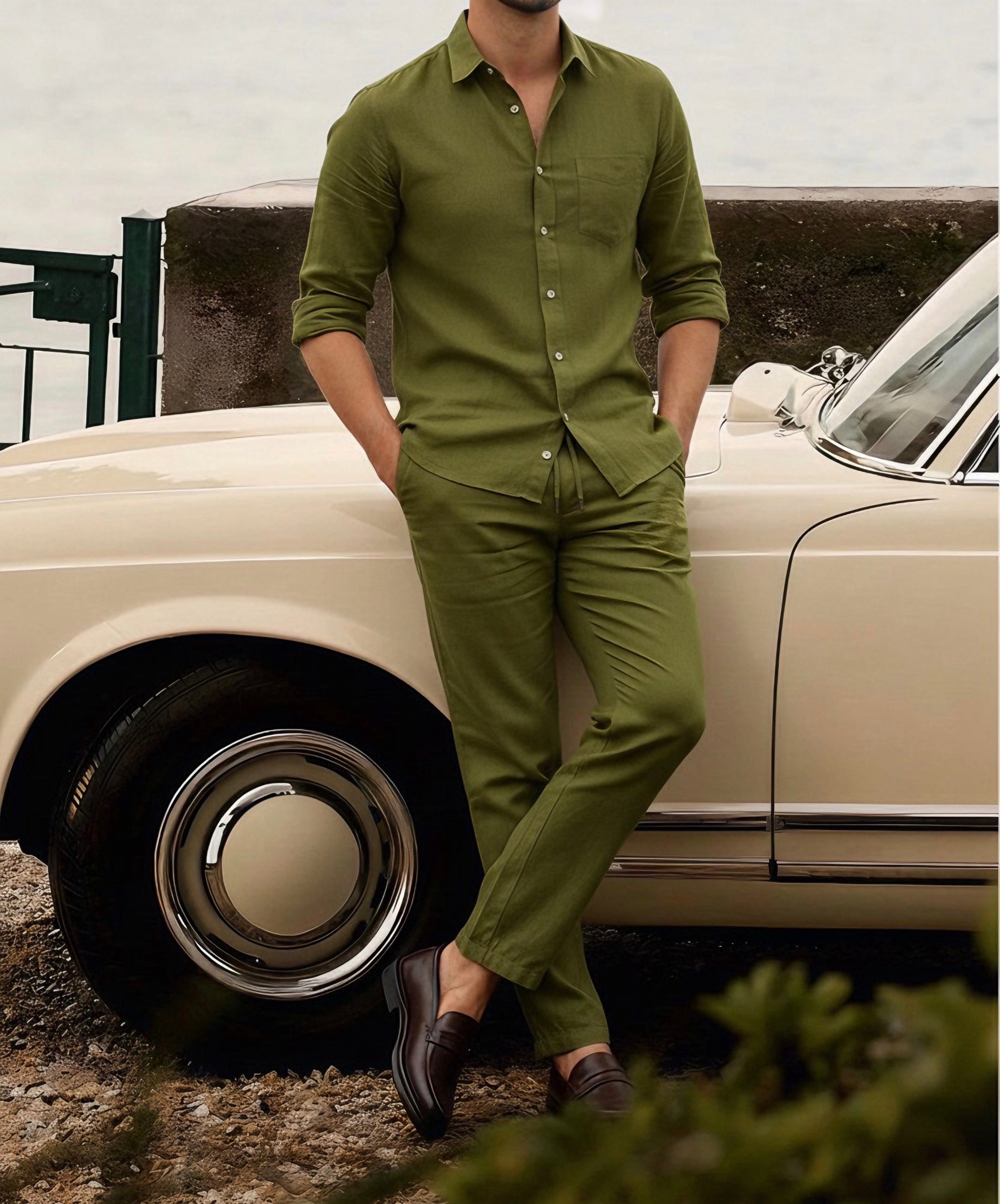 Essence Top & Bottom Set Of Linen, Luxury And Style