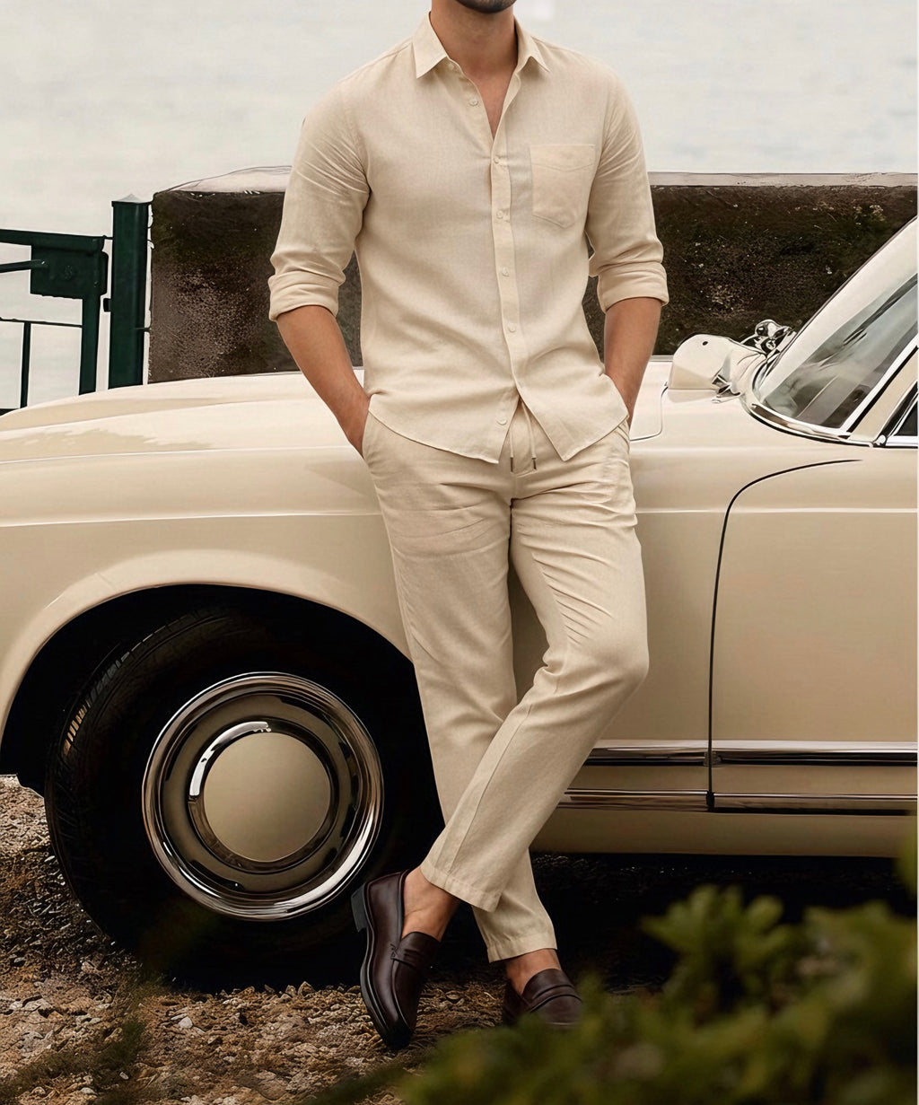 Essence Top & Bottom Set Of Linen, Luxury And Style