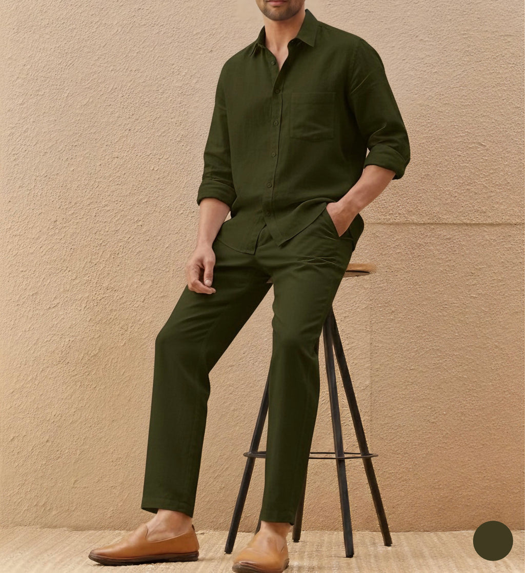 Lavish Top & Bottom Set Of Linen, Luxury And Style