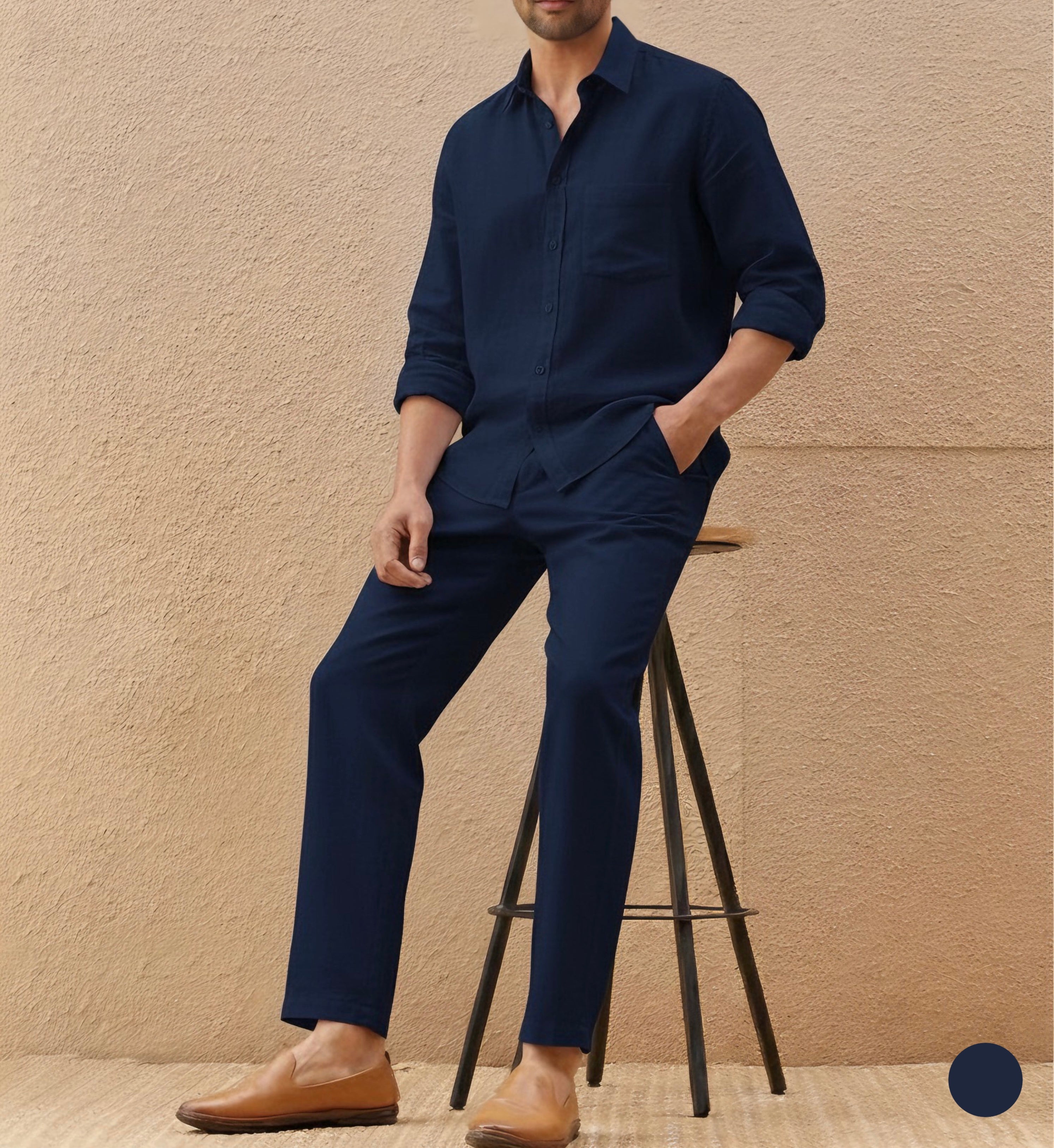 Lavish Top & Bottom Set Of Linen, Luxury And Style