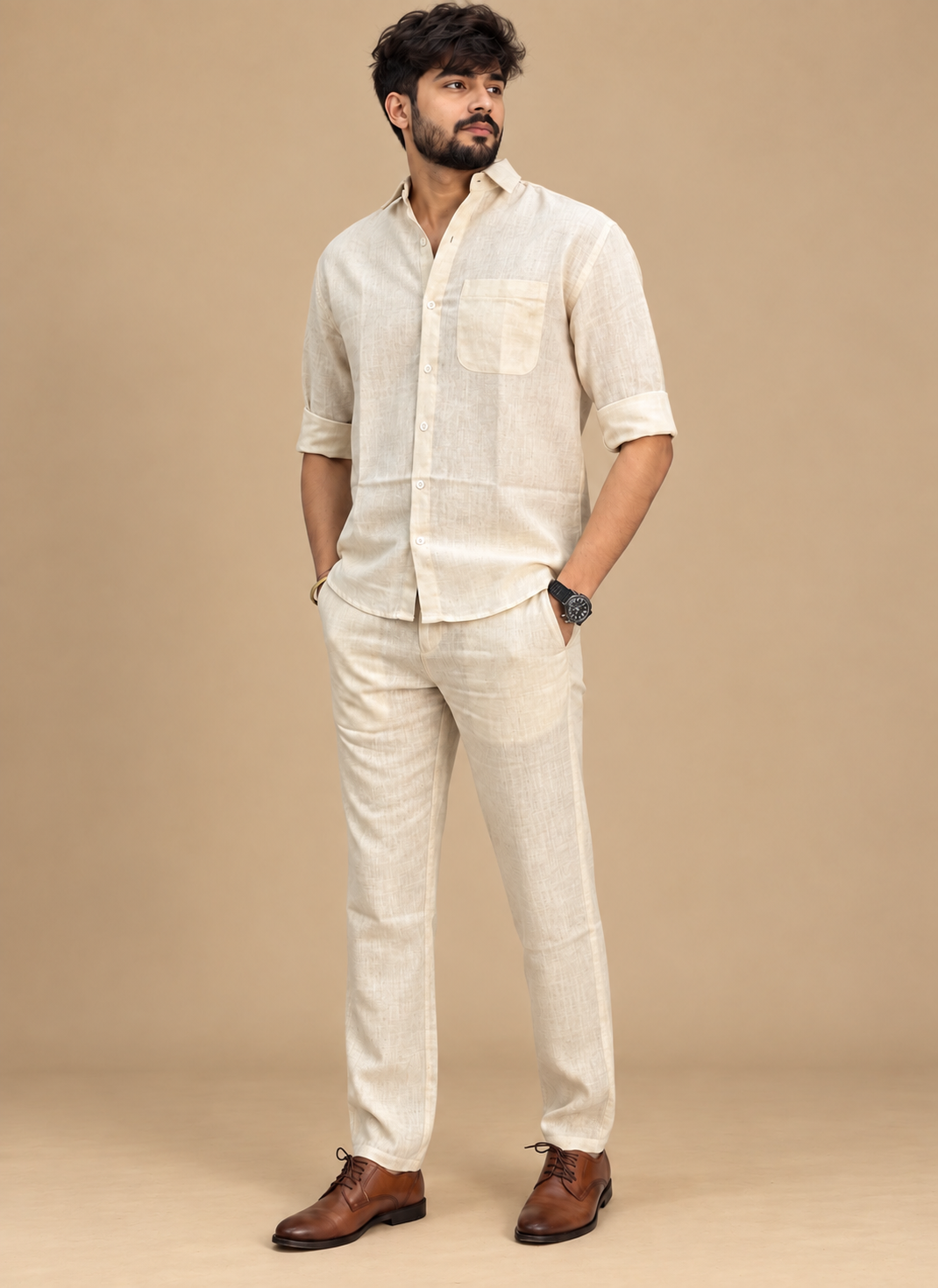 Linor Top & Bottom Set Of Linen, Luxury And Style