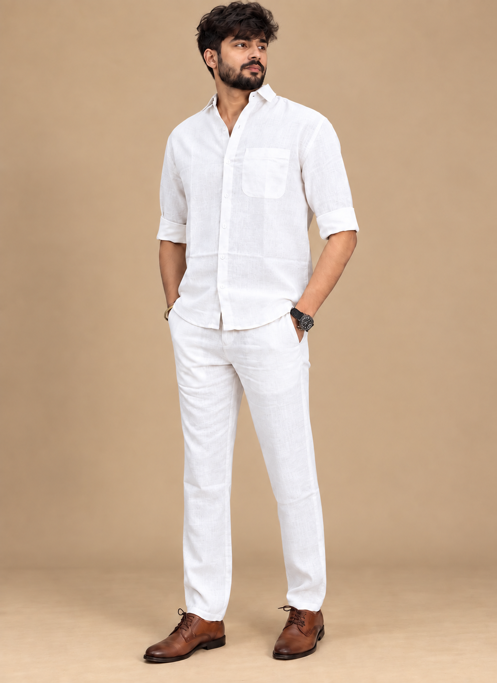 Linor Top & Bottom Set Of Linen, Luxury And Style