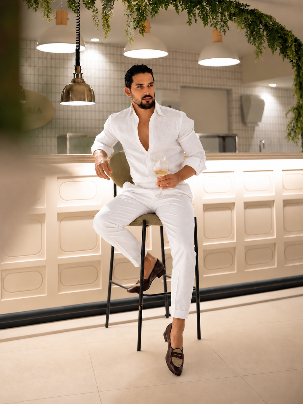 Noir Royale Top & Bottom Set Of Linen, Luxury And Style