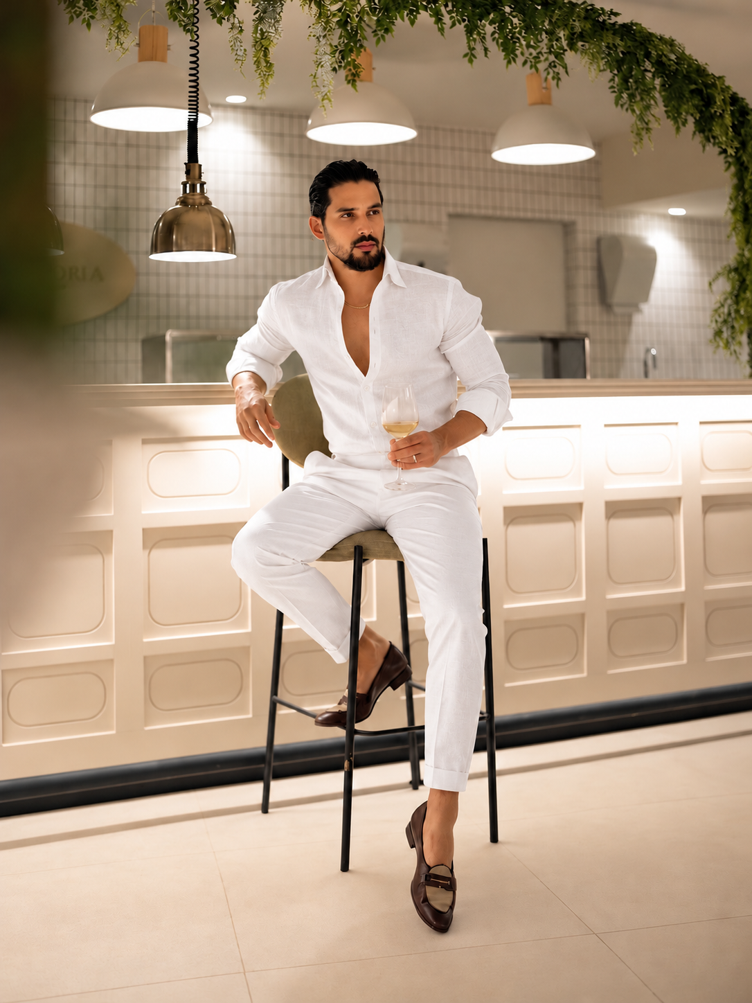 Noir Royale Top & Bottom Set Of Linen, Luxury And Style