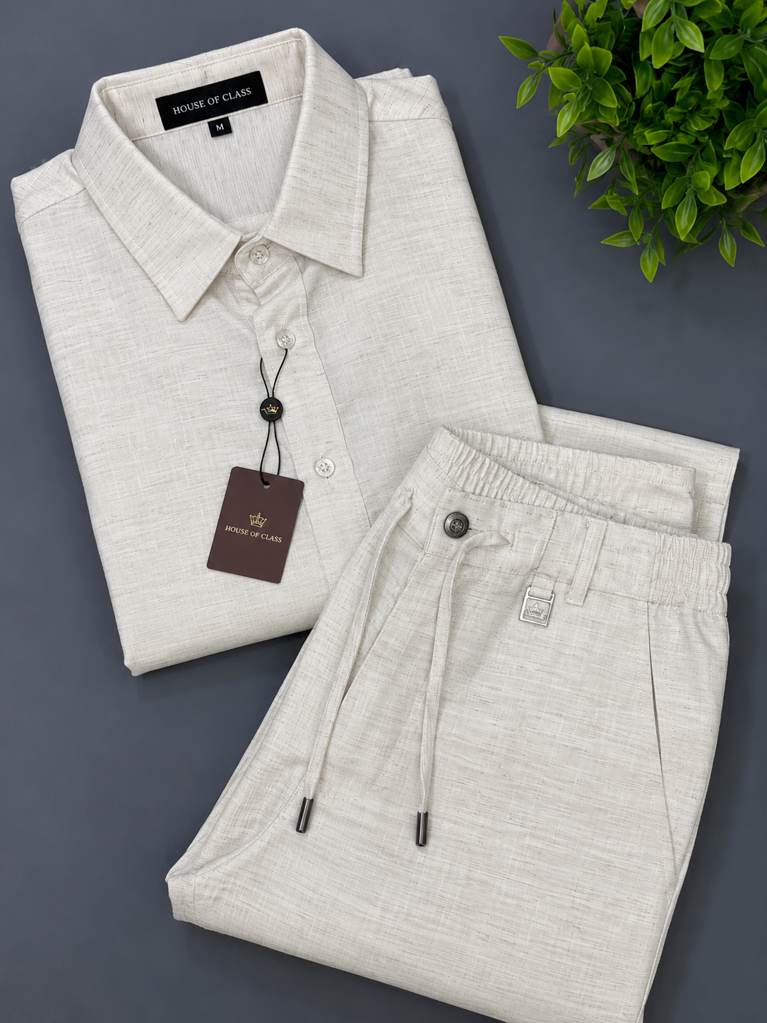 Noir Royale Top & Bottom Set Of Linen, Luxury And Style