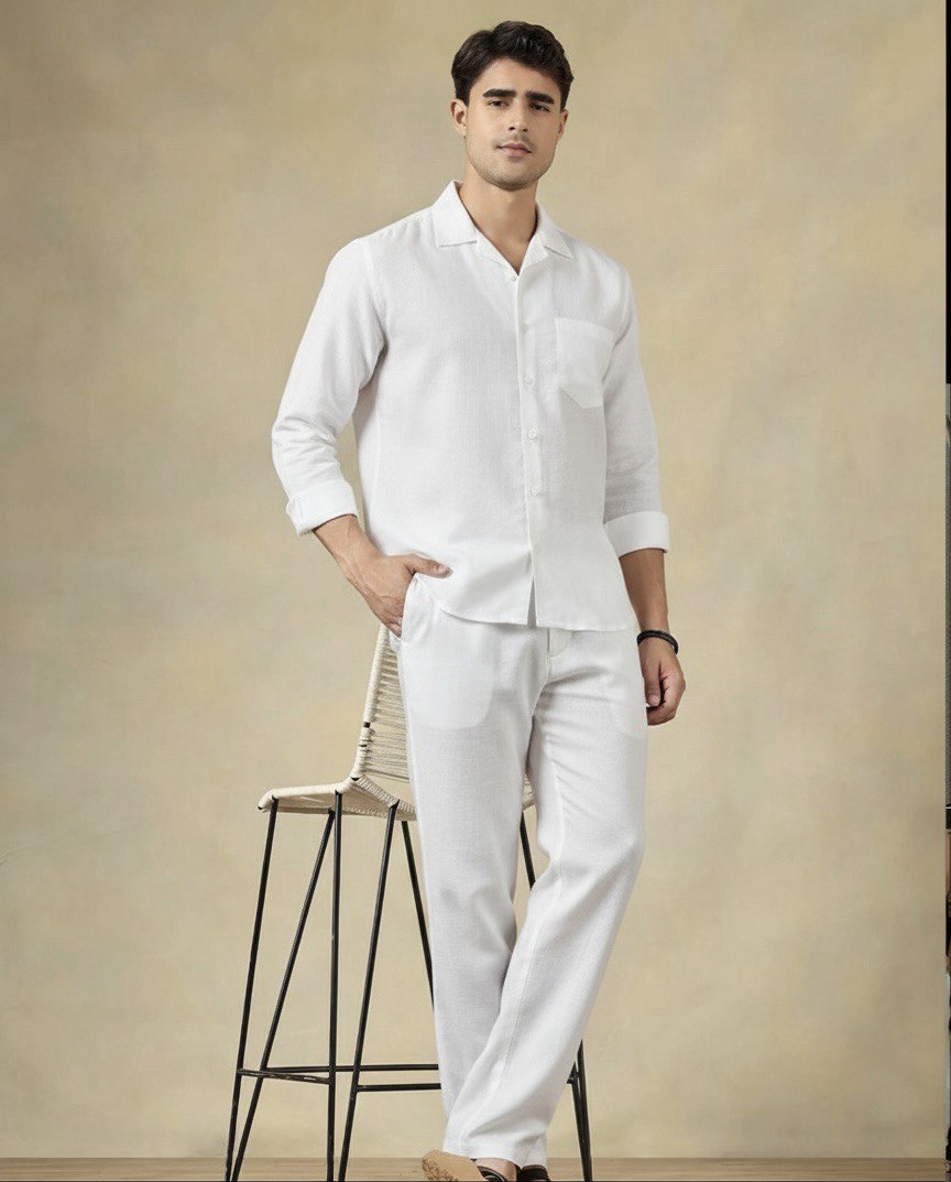 Supreme Linen Top & Bottom Set