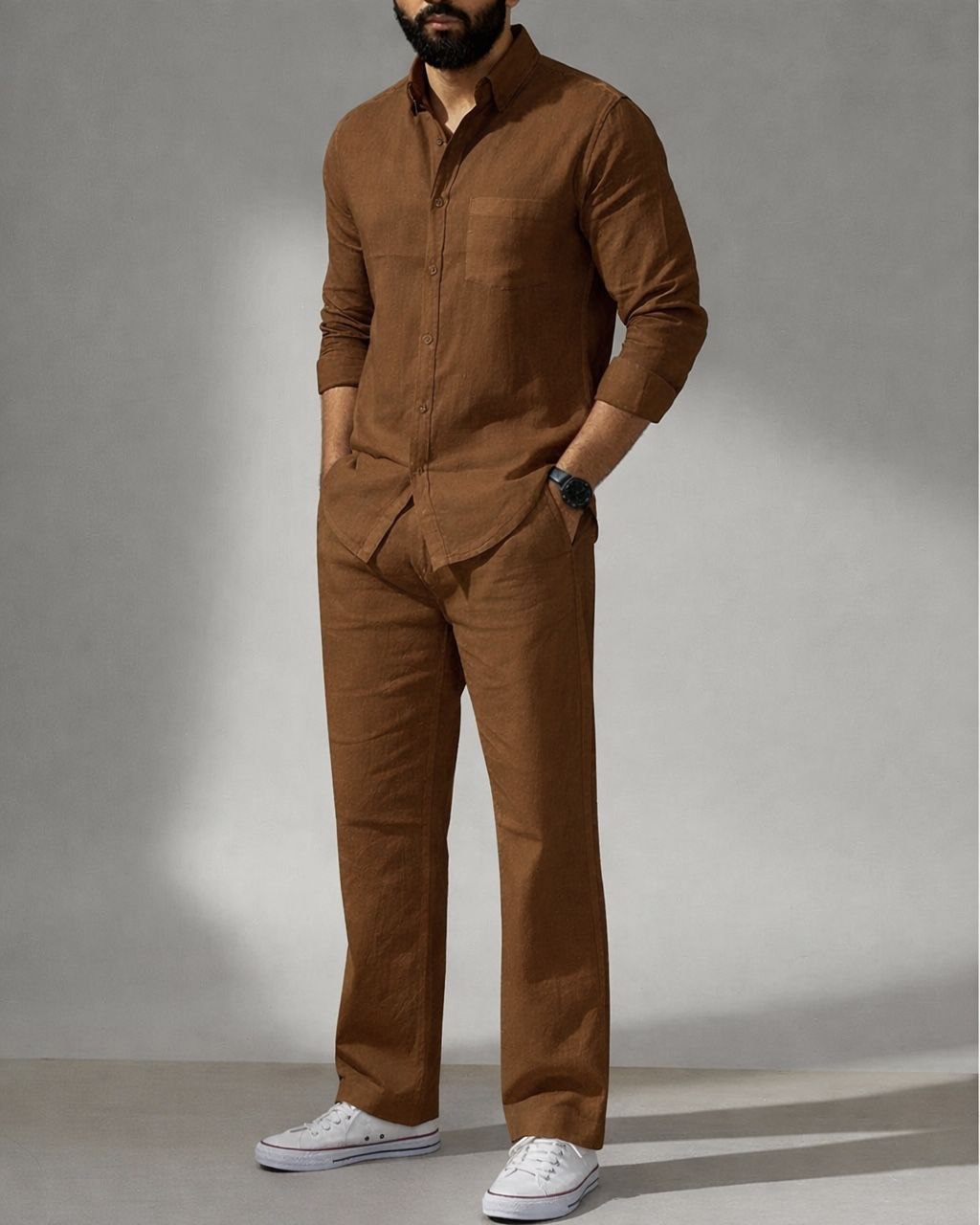 Essence Top & Bottom Set Of Linen, Luxury And Style